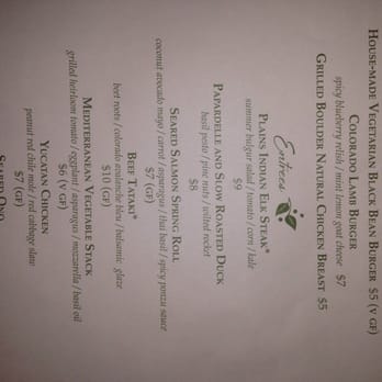 Manna Restaurant - More may 2014 menu - New American Near Me - Castle Rock, Colorado