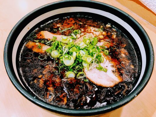 Photo of Santa Ramen - San Mateo, CA, US. Black Garlic Tonkotsu