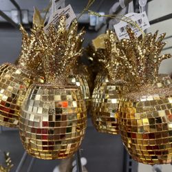 Walmart Supercenter - Gold mirror ball pineapples? Yes, please!
