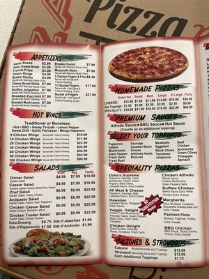 Menu photo 4 Dalia's Pizza Corona, CA