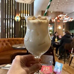 Las Iguanas - Horchata colada. Vegan. 2-4-1 all day, £11.5.