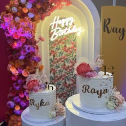 Very beautiful and delicious cakes for my daughters milestone birthday Very beautiful and delicious cakes for my daughters milestone birthday