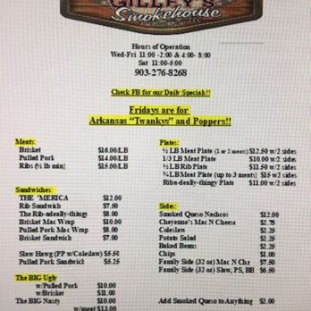 Big Gilley's Smokehouse - Menu - Barbeque Near Me - Ashdown, Arkansas Big Gilley's Smokehouse - Menu - Barbeque Near Me - Ashdown, Arkansas