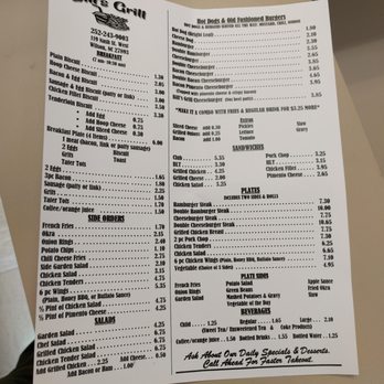 Bill's Grill - the menu for bill's grill - American Near Me - Wilson, North Carolina Bill's Grill - the menu for bill's grill - American Near Me - Wilson, North Carolina