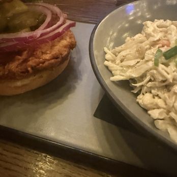 Alley's Alehouse - Tenderloin and blue cheese slaw - Burgers Near Me - Fishers, Indiana Alley's Alehouse - Tenderloin and blue cheese slaw - Burgers Near Me - Fishers, Indiana