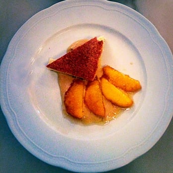 Petit Louis Bistro - Peaches for dessert - French Near Me - Baltimore, Maryland
