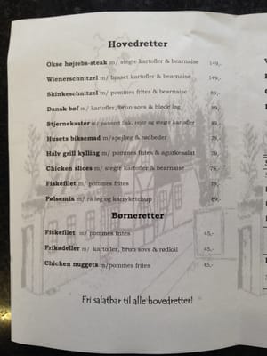 Menu photo 2 Færgemandens Hus Stege, 85 Menu photo 2 Færgemandens Hus Stege, 85