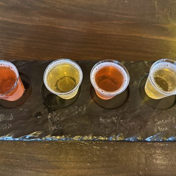 Mercier Orchards - 1 ounce cider flight for $13?! - Bakeries Near Me - Blue Ridge, Georgia