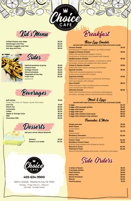 Menu photo 4 Choice Cafe Oklahoma City, OK
