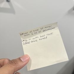 Sally Beauty - The note