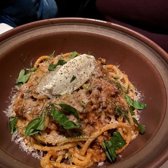 Jeffrey's - Bucatini bolognese - American Near Me - Austin, Texas