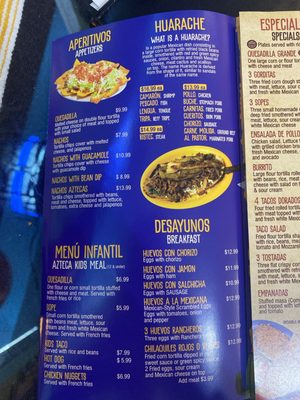 Menu photo 4 El Huarache Azteca Dunedin, FL