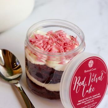 Kayla's Cake - Red Velvet Cake Jar Food IG: @nomswithsabs - Desserts Near Me - Fullerton, California Kayla's Cake - Red Velvet Cake Jar Food IG: @nomswithsabs - Desserts Near Me - Fullerton, California