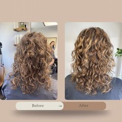 Bringing the glow back to virgin hair and curl cut maintenance.