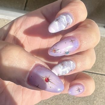 Queenies Nail Salon - Queenie design based on color choices and vibe description- love them! - Nail Salons Near Me - Washington, DC, District of Columbia