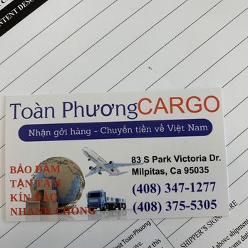 Toan Phuong Cargo - New address - Couriers & Delivery Services Near Me - Milpitas, California Toan Phuong Cargo - New address - Couriers & Delivery Services Near Me - Milpitas, California