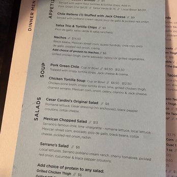 Serranos Mexican Restaurant - Menu - Mexican Near Me - East Glacier Park, Montana