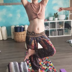 Venus Moon Wellness Boutique - Tree pose. Yoga in Maricopa studio