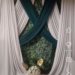 Taylor Made Event Planning - Backdrop and reception set up