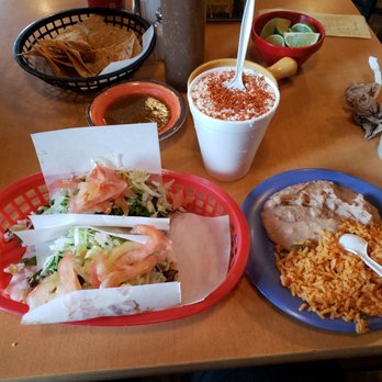 Taquerias Atotonilco - Joliet - Steak and al pastor tacos (dinner) added lettuce and tomato with onion and cilantro too. Elotes excellent! - Mexican Near Me - Joliet, Illinois