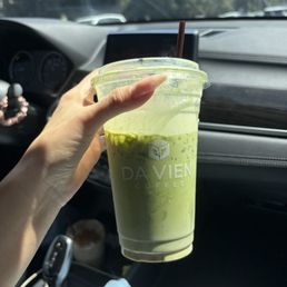 Strawberry Matcha Oat Milk Latte