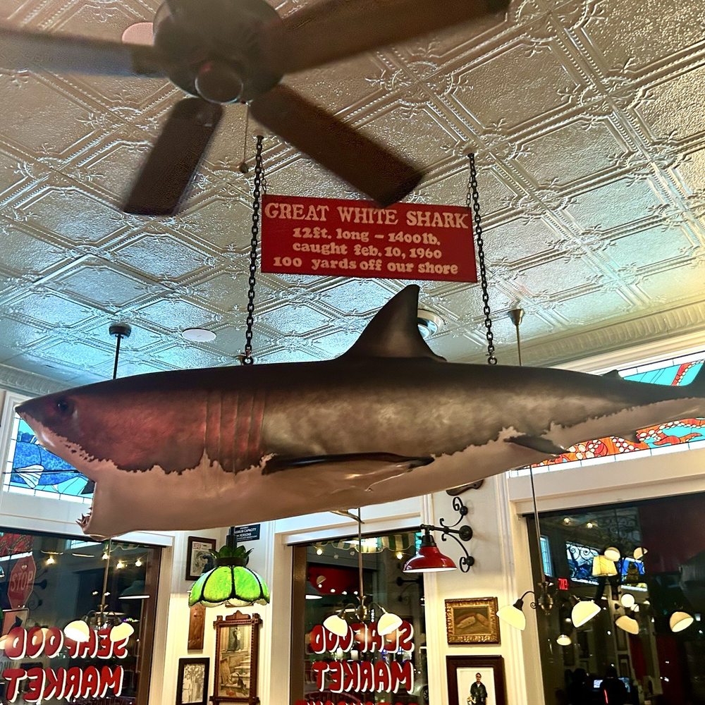 The Crab Cooker - Great White Shark - Seafood Near Me - Newport Beach, California The Crab Cooker - Great White Shark - Seafood Near Me - Newport Beach, California