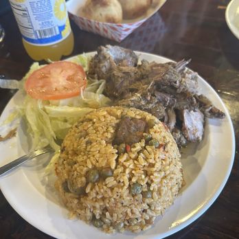Raices Restaurant Coffee & Bar - Arroz Blanco con Habichuelas con Chuleta - Puerto Rican Near Me - Mesa, Arizona Raices Restaurant Coffee & Bar - Arroz Blanco con Habichuelas con Chuleta - Puerto Rican Near Me - Mesa, Arizona
