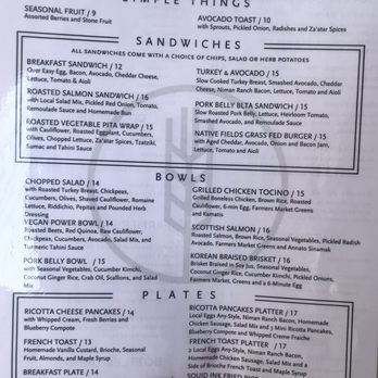 Native Fields - Menu - New American Near Me - Walnut, California Native Fields - Menu - New American Near Me - Walnut, California