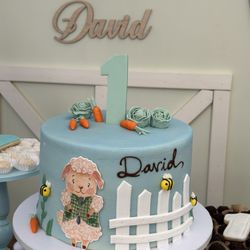 Kake Korner - 1st birthday 3 layer cake!