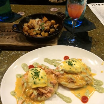 Saint Anejo - The Salmon Benedict AMAZING!!! - Cocktail Bars Near Me - Nashville, Tennessee Saint Anejo - The Salmon Benedict AMAZING!!! - Cocktail Bars Near Me - Nashville, Tennessee