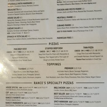 Rance's Chicago Pizza - Menu - Pizza Near Me - Long Beach, California Rance's Chicago Pizza - Menu - Pizza Near Me - Long Beach, California