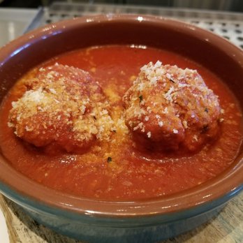 Bottiglia - Happy Hour Meatballs ($7, 2 pc) were not that huge, but were so delicious that I didn't care - Italian Near Me - Henderson, Nevada