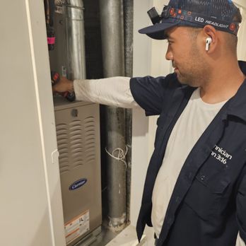 Cooling & Heating Repair - Kim fixing my AC - Heating & Air Conditioning/HVAC Near Me - Irvine, California