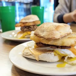 Cafe 4 Good - All Day Breakfast Sandwiches - with hashbrown inside!
