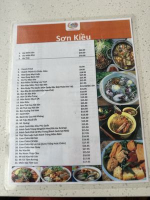 Menu photo 2 Son Kieu Garden Grove, CA