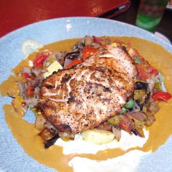 Lamplight Lounge - Ratatouille + grilled salmon added separately. $19 + $8. 10/10. Sooooo good!!!!! - New American Near Me - Anaheim, California Lamplight Lounge - Ratatouille + grilled salmon added separately. $19 + $8. 10/10. Sooooo good!!!!! - New American Near Me - Anaheim, California
