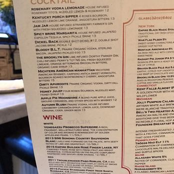 Jacob's Pickles - Cocktail menu - large drinks - Comfort Food Near Me - New York, New York