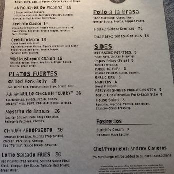 Brasas - Menu 2026 - Peruvian Near Me - St. Louis, Missouri