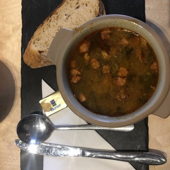 Union of Genius - Chorizo, potato, and kale - Soup Near Me - Edinburgh, EDH Union of Genius - Chorizo, potato, and kale - Soup Near Me - Edinburgh, EDH