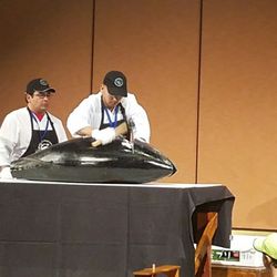 Japanese Food Festival - Live tuna cutting demo