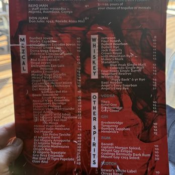 El Segundo - Menu - Mexican Near Me - Vail, Colorado