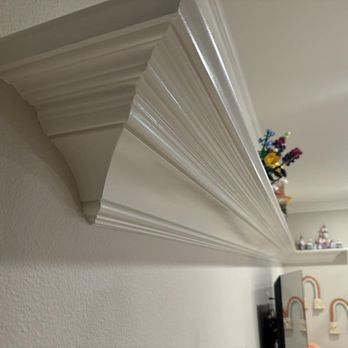 NRC Finish Carpentry - custom molding build up shelf for a customers kids Legos! - Cabinetry Near Me