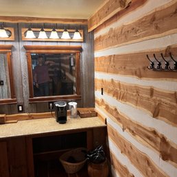 Bathroom. Limited "hanging areas," no closet Bathroom. Limited "hanging areas," no closet