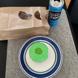 Birthday treat claimed! Irish coffee cupcake and Mexican vanilla cold brew
