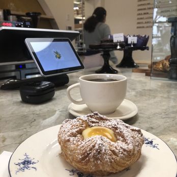 Nonna Mercato - Passion fruit custard pastry and drip coffee. - Bakeries Near Me - Long Beach, California