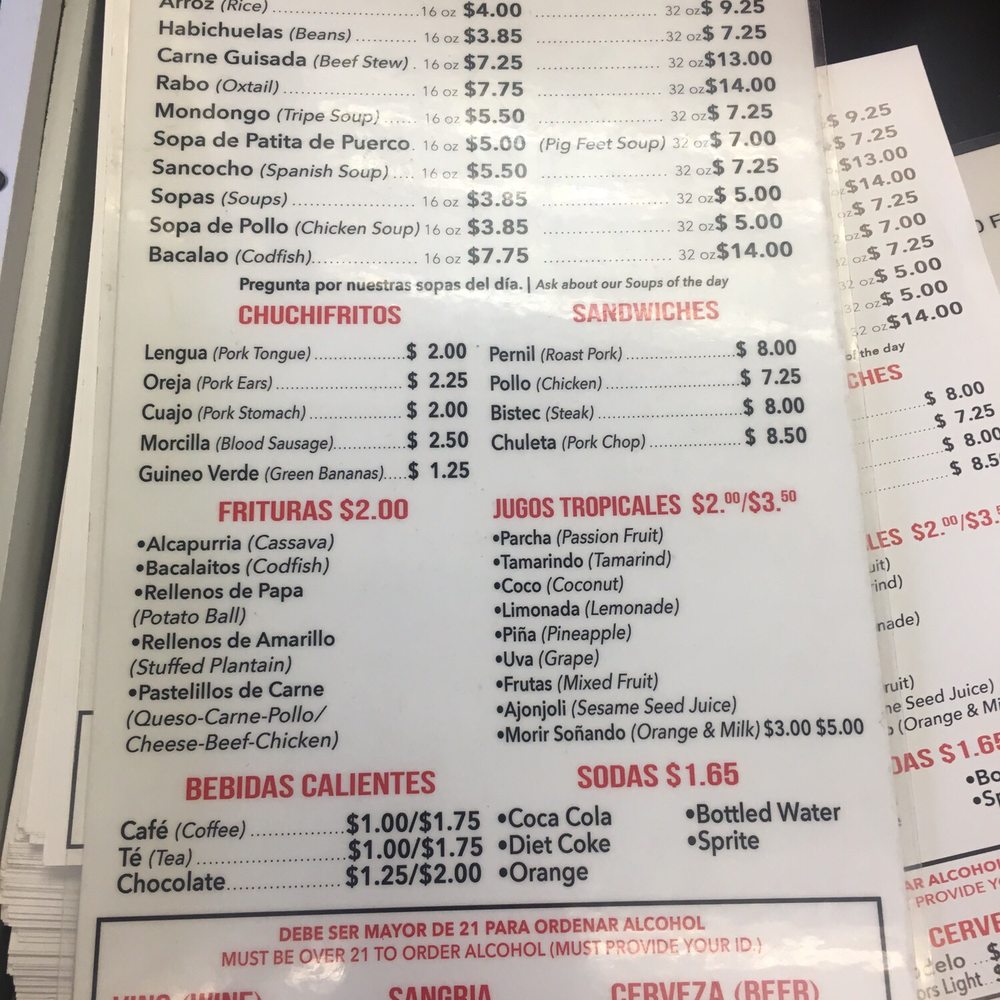 La Isla Cuchifritos - Menu 2 - Spanish Near Me - Brooklyn, New York La Isla Cuchifritos - Menu 2 - Spanish Near Me - Brooklyn, New York