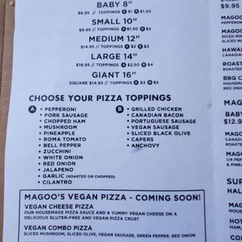 Original Magoo's Pizza - Menu - Pizza Near Me - Honolulu, Hawaii Original Magoo's Pizza - Menu - Pizza Near Me - Honolulu, Hawaii