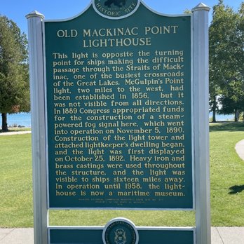 Old Mackinac Point Lighthouse - Information about the lighthouse - Landmarks & Historical Buildings Near Me - Mackinaw City, Michigan Old Mackinac Point Lighthouse - Information about the lighthouse - Landmarks & Historical Buildings Near Me - Mackinaw City, Michigan