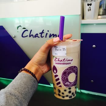 Chatime - peach milk tea - Coffee & Tea Near Me - London, XGL Chatime - peach milk tea - Coffee & Tea Near Me - London, XGL