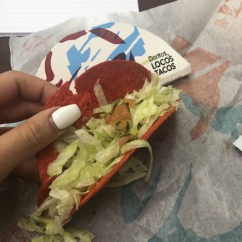 Taco Bell - Fiery Doritos Locos Tacos Fiesta Style - Fast Food Near Me - Reno, Nevada